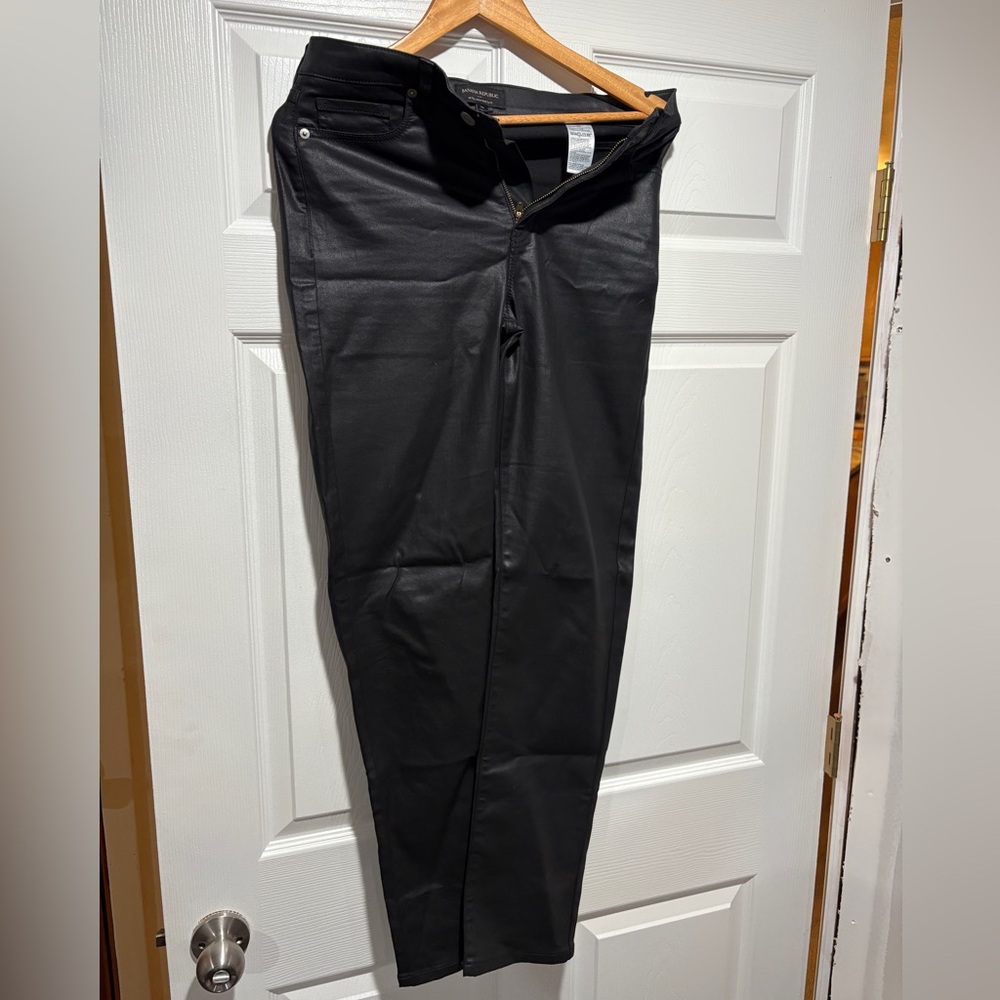 Banana Republic Charcoal High-Rise Slim Pants